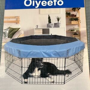 Blue Pet Playpen Cover, 24 inch